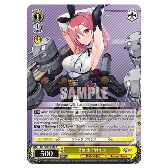 Weiss Schwarz - Azur Lane - Black Prince (C) AZL/S102-E028