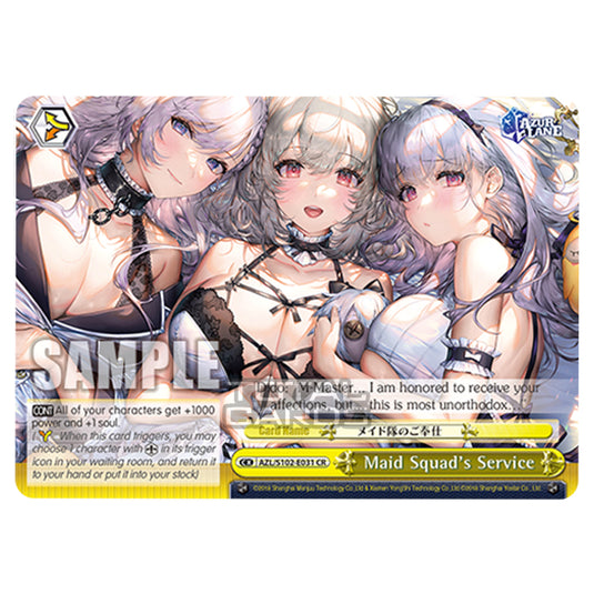 Weiss Schwarz - Azur Lane - Maid Squad's Service (CR) AZL/S102-E031