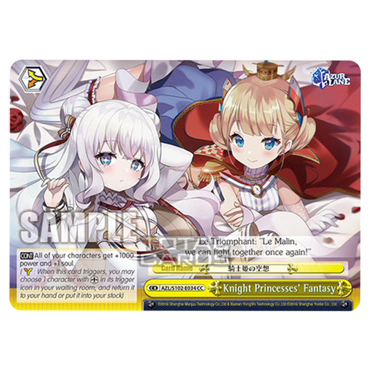 Weiss Schwarz - Azur Lane - Knight Princesses' Fantasy (CC) AZL/S102-E034