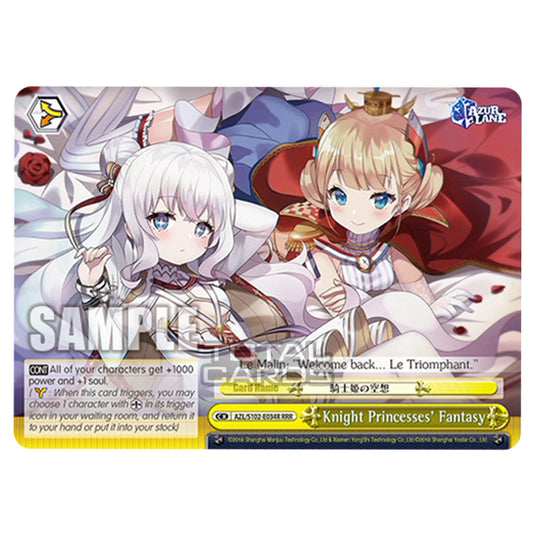 Weiss Schwarz - Azur Lane - Knight Princesses' Fantasy (RRR) AZL/S102-E034R