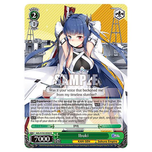 Weiss Schwarz - Azur Lane - Ibuki (R) AZL/S102-E044