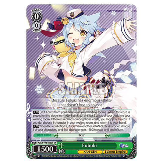 Weiss Schwarz - Azur Lane - Fubuki (SR) AZL/S102-E060S