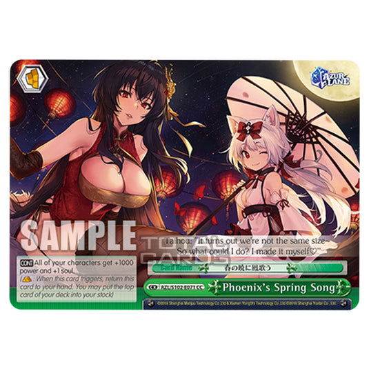 Weiss Schwarz - Azur Lane - Phoenix's Spring Song (CC) AZL/S102-E071