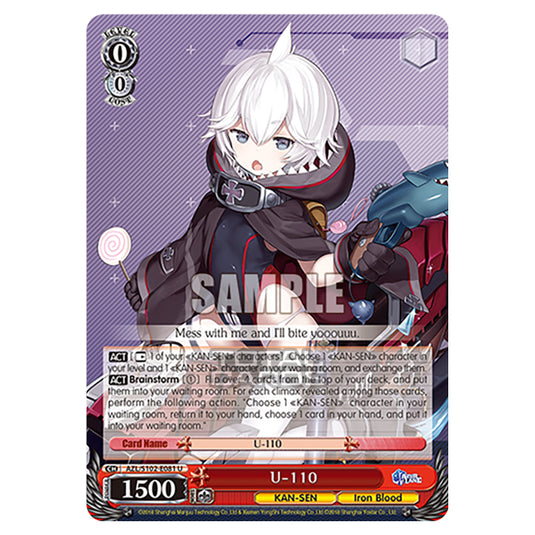 Weiss Schwarz - Azur Lane - U-110 (U) AZL/S102-E081