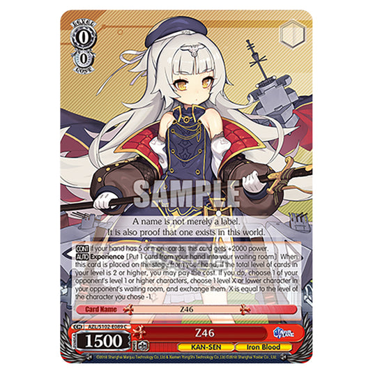 Weiss Schwarz - Azur Lane - Z46 (C) AZL/S102-E089