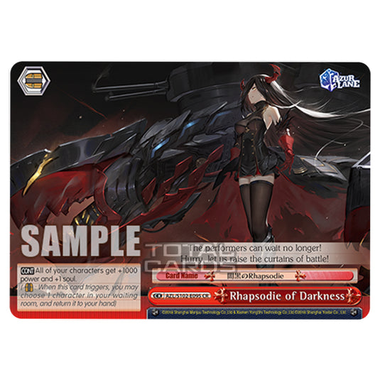 Weiss Schwarz - Azur Lane - Rhapsodie of Darkness (CR) AZL/S102-E095