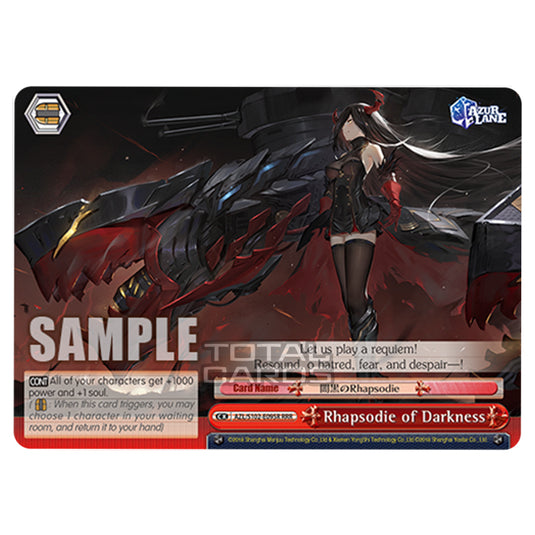 Weiss Schwarz - Azur Lane - Rhapsodie of Darkness (RRR) AZL/S102-E095R