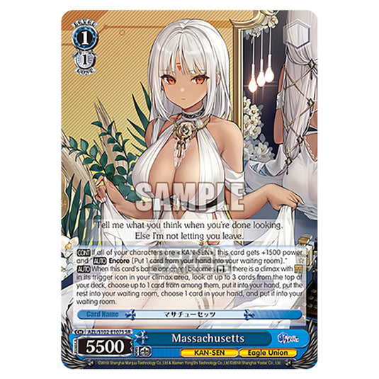 Weiss Schwarz - Azur Lane - Massachusetts (SR) AZL/S102-E107S