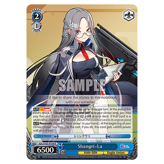 Weiss Schwarz - Azur Lane - Shangri-La (R) AZL/S102-E108