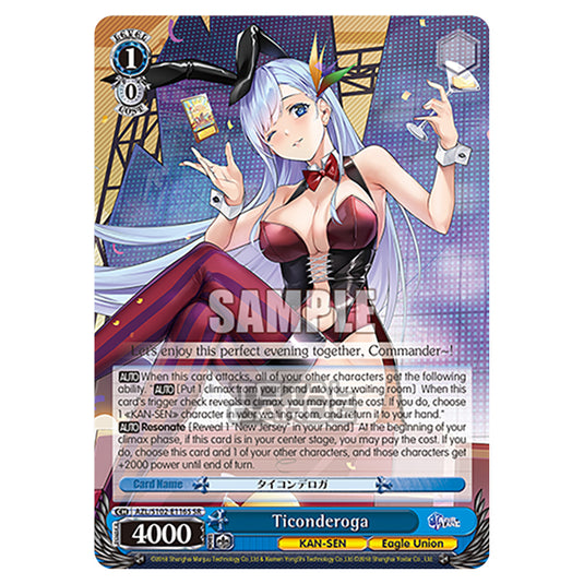 Weiss Schwarz - Azur Lane - Ticonderoga (SR) AZL/S102-E116S