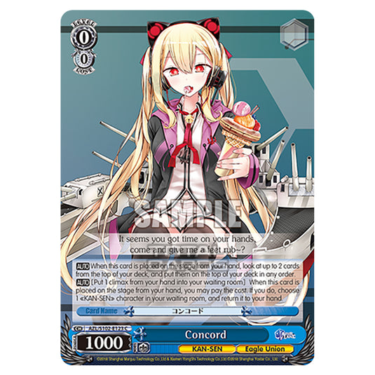 Weiss Schwarz - Azur Lane - Concord (C) AZL/S102-E123