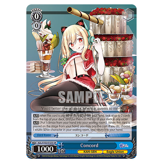 Weiss Schwarz - Azur Lane - Concord (SR) AZL/S102-E123S