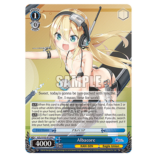 Weiss Schwarz - Azur Lane - Albacore (C) AZL/S102-E129