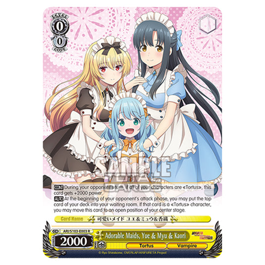 Weiss Schwarz - Arifureta - From Commonplace to World's Strongest - Adorable Maids, Yue & Myu & Kaori (R) ARI/S103-E003