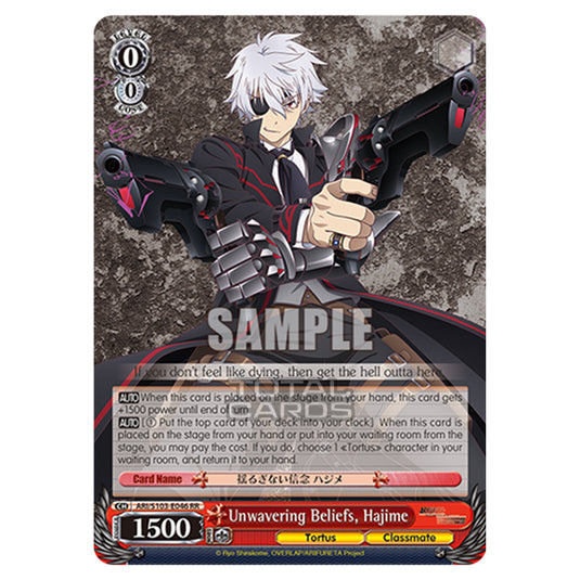 Weiss Schwarz - Arifureta - From Commonplace to World's Strongest - Unwavering Beliefs, Hajime (RR) ARI/S103-E046