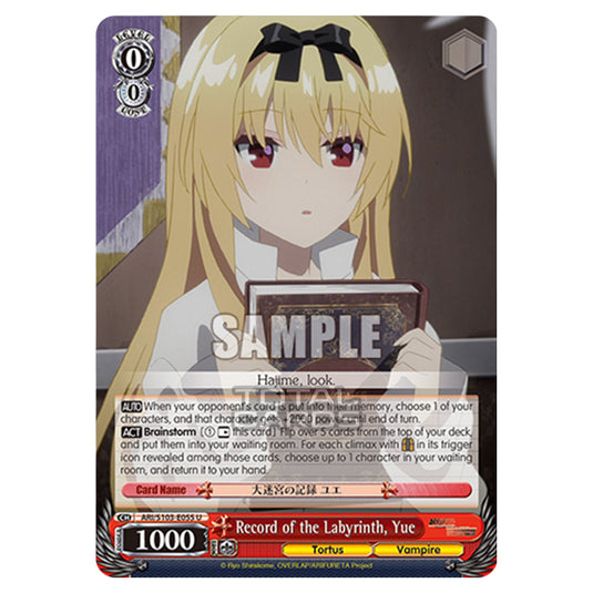 Weiss Schwarz - Arifureta - From Commonplace to World's Strongest - Record of the Labyrinth, Yue (U) ARI/S103-E055