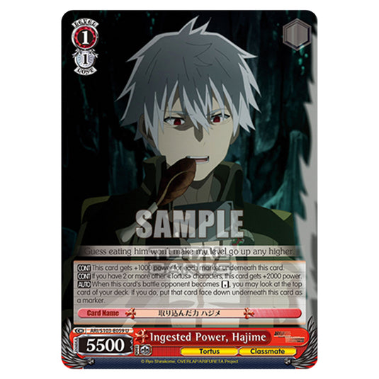 Weiss Schwarz - Arifureta - From Commonplace to World's Strongest - Ingested Power, Hajime (U) ARI/S103-E059