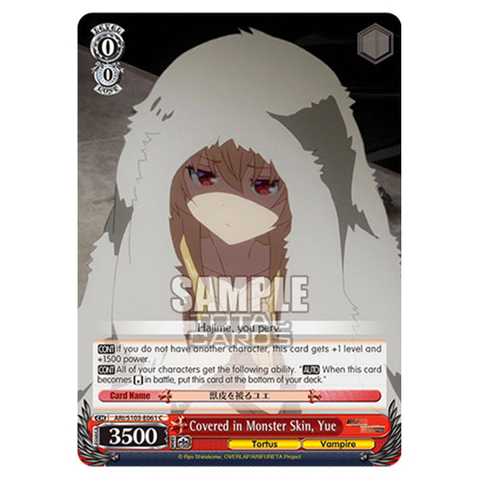 Weiss Schwarz - Arifureta - From Commonplace to World's Strongest - Covered in Monster Skin, Yue (C) ARI/S103-E061