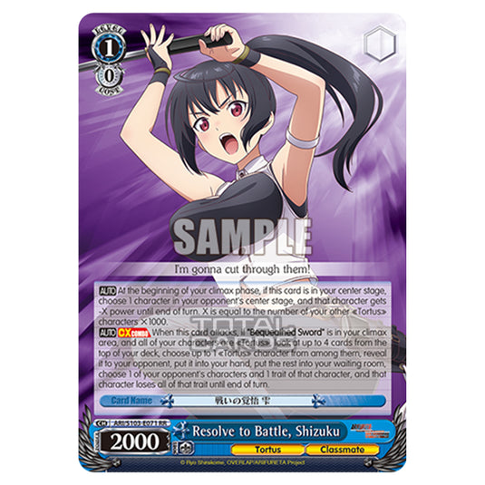 Weiss Schwarz - Arifureta - From Commonplace to World's Strongest - Resolve to Battle, Shizuku (RR) ARI/S103-E071