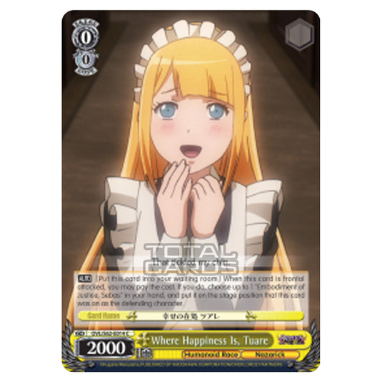 Weiss Schwarz - Nazarick - Tomb of the Undead - Where Happiness Is, Tuare (Common) OVL/S62-E014