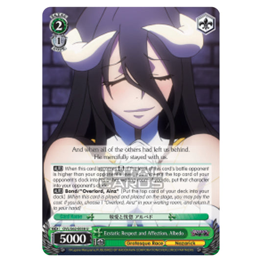 Weiss Schwarz - Nazarick - Tomb of the Undead - Ecstatic Respect and Affection, Albedo (Uncommon) OVL/S62-E038