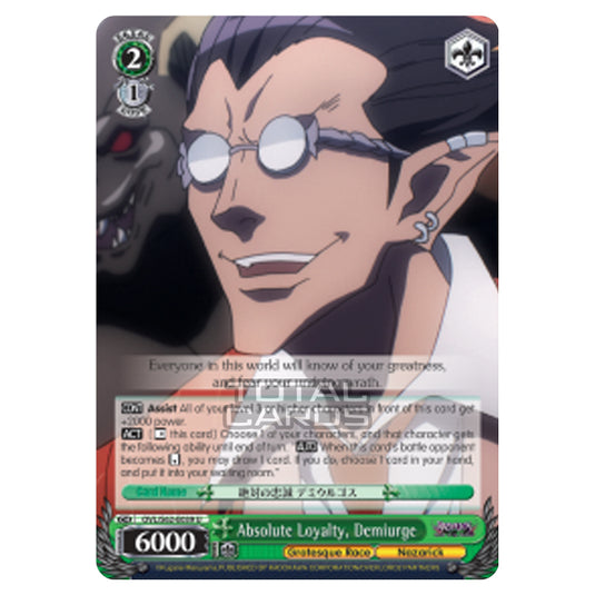 Weiss Schwarz - Nazarick - Tomb of the Undead - Absolute Loyalty, Demiurge (Uncommon) OVL/S62-E039