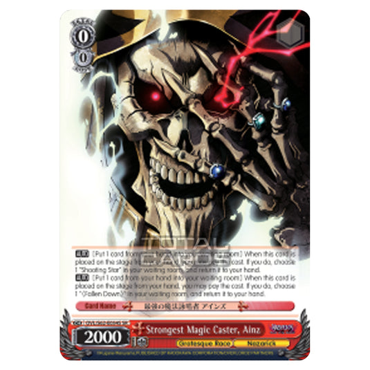 Weiss Schwarz - Nazarick - Tomb of the Undead - Strongest Magic Caster, Ainz (Super Rare) OVL/S62-E054S