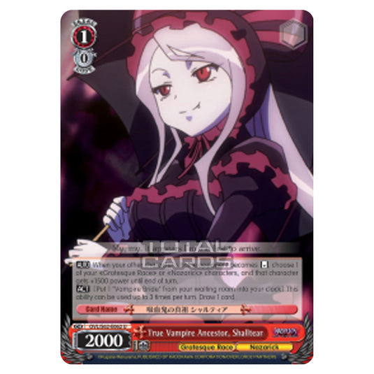 Weiss Schwarz - Nazarick - Tomb of the Undead - True Vampire Ancestor, Shalltear (Uncommon) OVL/S62-E062