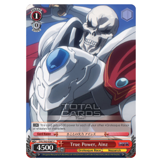 Weiss Schwarz - Nazarick - Tomb of the Undead - True Power, Ainz (Common) OVL/S62-E067