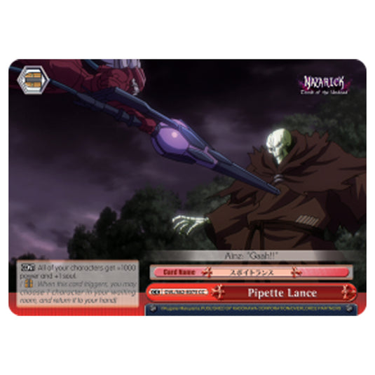 Weiss Schwarz - Nazarick - Tomb of the Undead - Pipette Lance (Climax Common) OVL/S62-E075