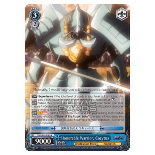 Weiss Schwarz - Nazarick - Tomb of the Undead - Honorable Warrior, Cocytus (Rare) OVL/S62-E081