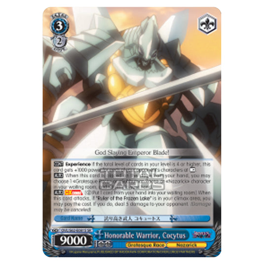 Weiss Schwarz - Nazarick - Tomb of the Undead - Honorable Warrior, Cocytus (Super Rare) OVL/S62-E081S