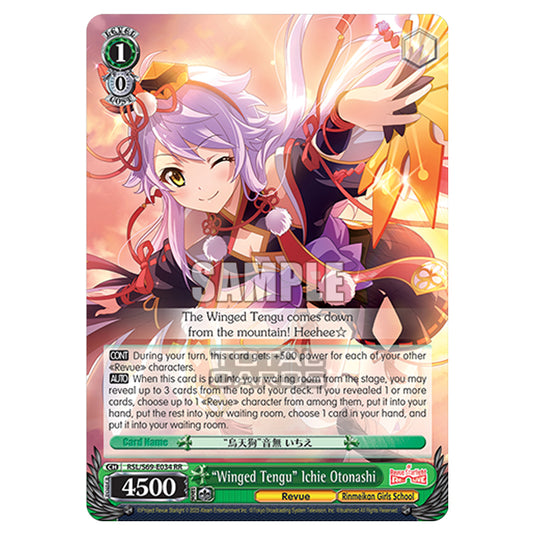 Weiss Schwarz - Revue Starlight - Re LIVE - "Winged Tengu" Ichie Otonashi (RR) RSL/S69-E034