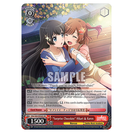 Weiss Schwarz - Revue Starlight - Re LIVE - "Surprise Chocolate" Hikari & Karen (SR) RSL/S69-E056S