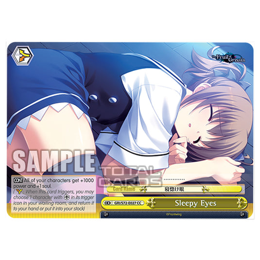 Weiss Schwarz - The Fruit of Grisaia - Sleepy Eyes (CC) GRI/S72-E027