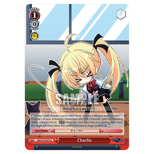 Weiss Schwarz - The Fruit of Grisaia - Charlie (U) GRI/S72-E073