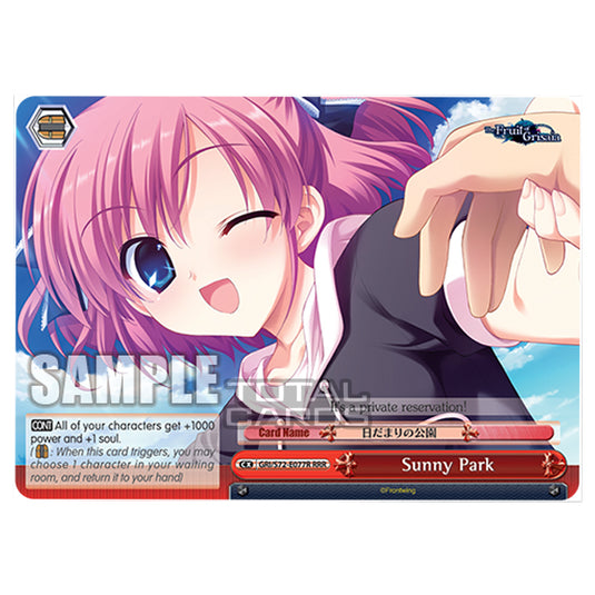 Weiss Schwarz - The Fruit of Grisaia - Sunny Park (RRR) GRI/S72-E077R