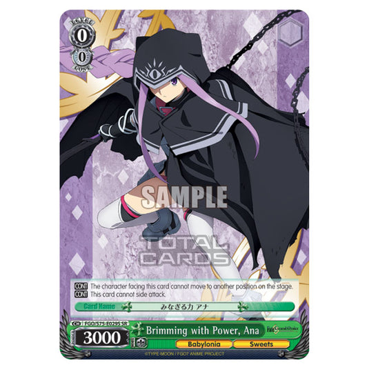 Weiss Schwarz - Fate/Grand Order Absolute Demonic Front: Babylonia - Brimming with Power, Ana (SR) FGO/S75-E029S