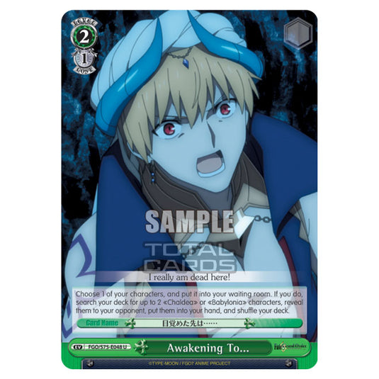 Weiss Schwarz - Fate/Grand Order Absolute Demonic Front: Babylonia - Awakening To... (U) FGO/S75-E048