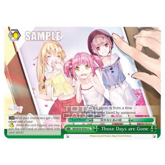 Weiss Schwarz - Magia Record - Puella Magi Madoka Magica Side Story - Those Days are Gone (CC) MR/W59-E056