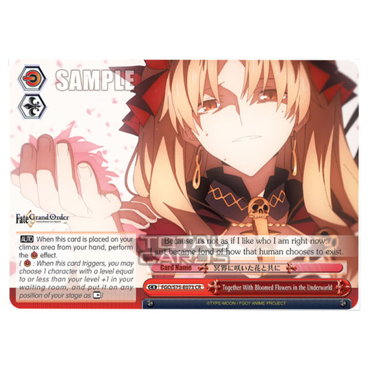 Weiss Schwarz - Fate/Grand Order Absolute Demonic Front: Babylonia - Together With Bloomed Flowers in the Underworld (CR) FGO/S75-E073