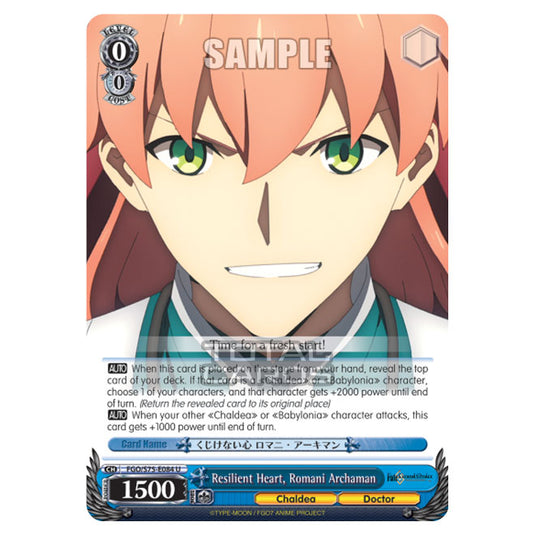 Weiss Schwarz - Fate/Grand Order Absolute Demonic Front: Babylonia - Resilient Heart, Romani Archaman (U) FGO/S75-E084