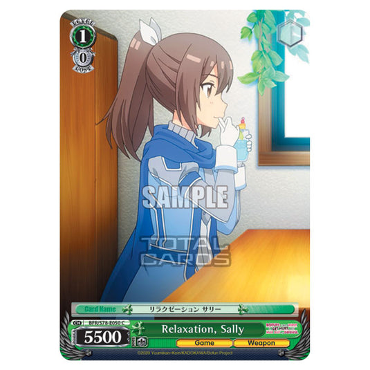 Weiss Schwarz - Bofuri - I Don't Want to Get Hurt, so I'll Max Out My Defense - Relaxation, Sally (C) BFR/S78-E050