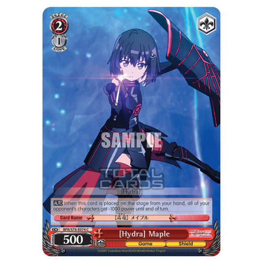 Weiss Schwarz - Bofuri - I Don't Want to Get Hurt, so I'll Max Out My Defense - [Hydra] Maple (C) BFR/S78-E074