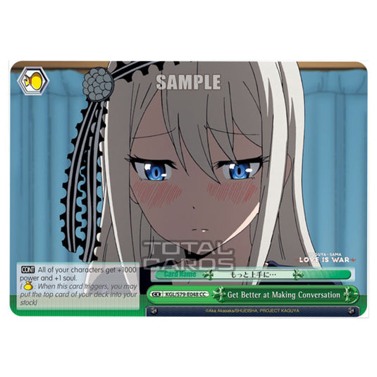 Weiss Schwarz - Kaguya-Sama - Love Is War - Get Better at Making Conversation (CC) KGL/S79-E048