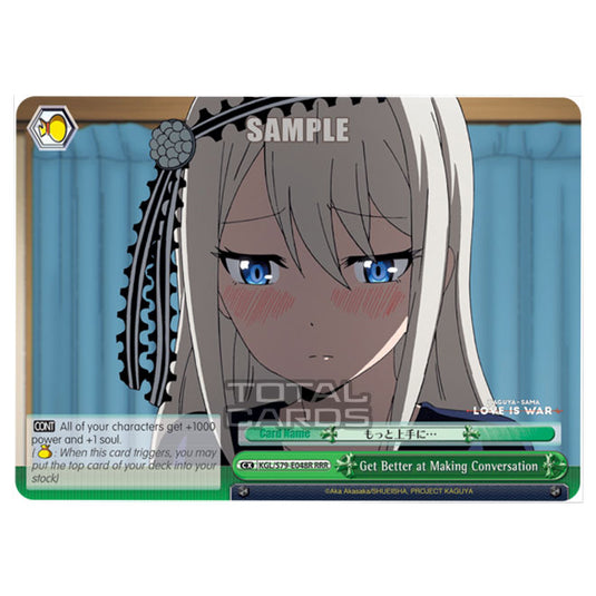 Weiss Schwarz - Kaguya-Sama - Love Is War - Get Better at Making Conversation (RRR) KGL/S79-E048R