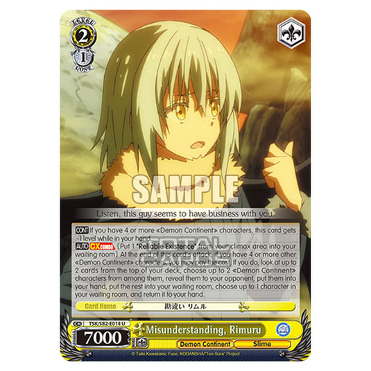 Weiss Schwarz - That Time I Got Reincarnated as a Slime Vol.2 - Misunderstanding, Rimuru (U) TSK/S82-E014