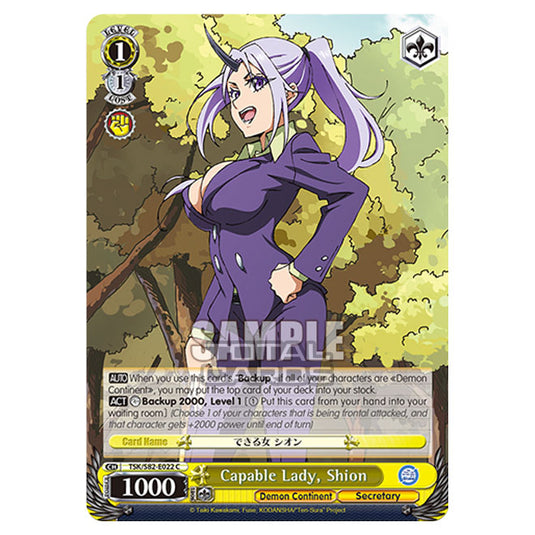 Weiss Schwarz - That Time I Got Reincarnated as a Slime Vol.2 - Capable Lady, Shion (C) TSK/S82-E022