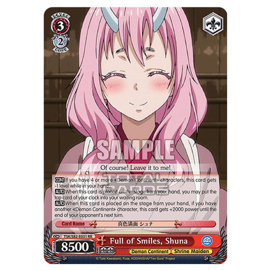 Weiss Schwarz - That Time I Got Reincarnated as a Slime Vol.2 - Full of Smiles, Shuna (RR) TSK/S82-E031