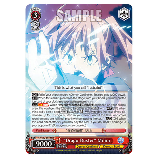 Weiss Schwarz - That Time I Got Reincarnated as a Slime Vol.2 - "Drago Buster" Milim (RR) TSK/S82-E032